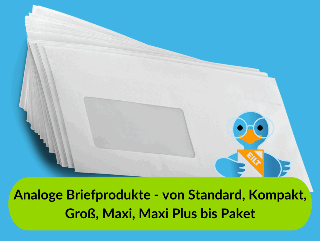 klassische analoge Briefprodukte