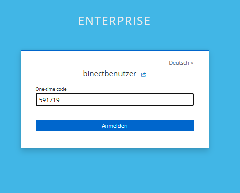 Zwei-Faktor-Authentifizierung Anmeldung
